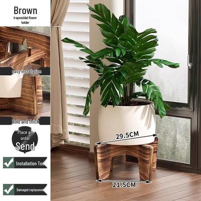 Solid Wood Flower Stand & Display Shelf