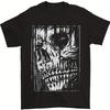 Death Skull Gothic Motorcycle Devil Mens Tshirt The Highquality Fabric Tshirt You Deserve Suitable for Adults Short Sleeves