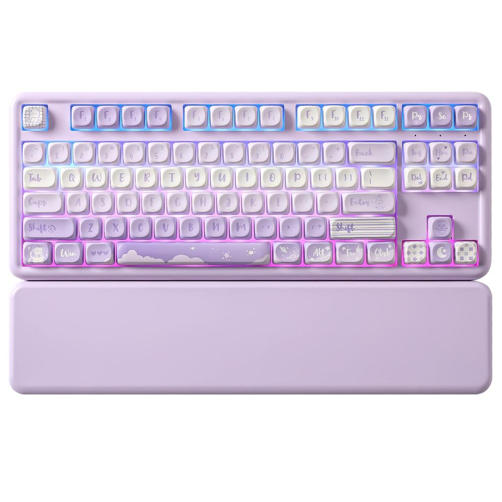 [YUNZII] B87 Purple Keyboard Milk Switch – keyboard