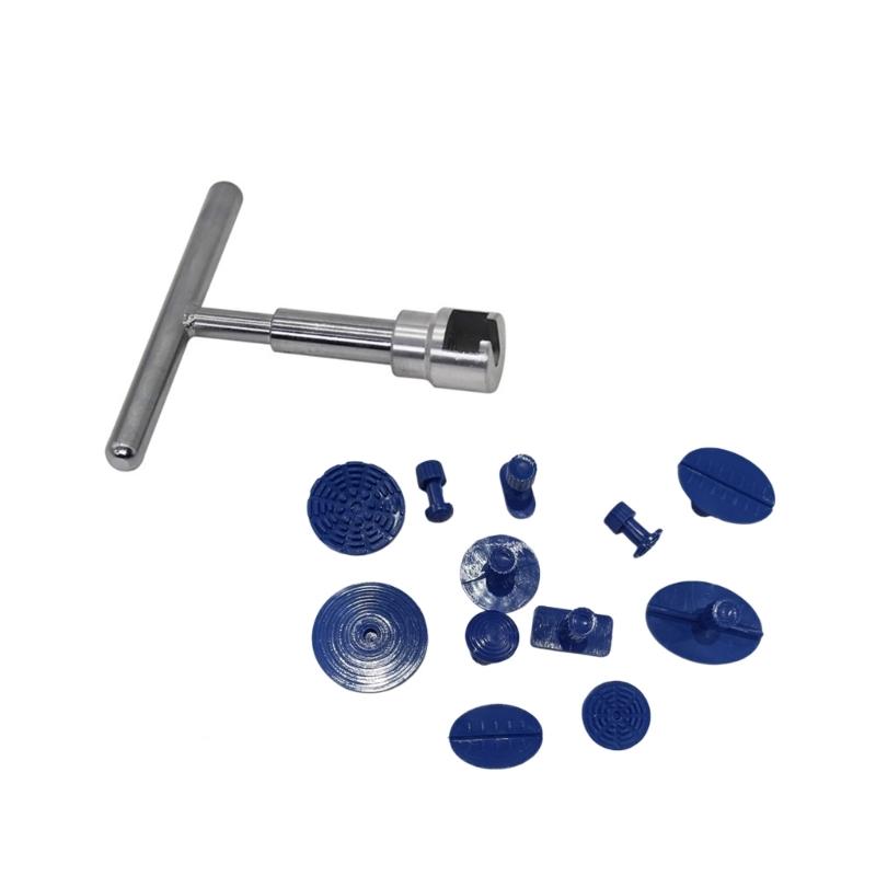 

Professional Car Dents Fixing Repair Kit With Ergonomic T Handle And 12 Puller Pads For Vehicle Body Restoration 1