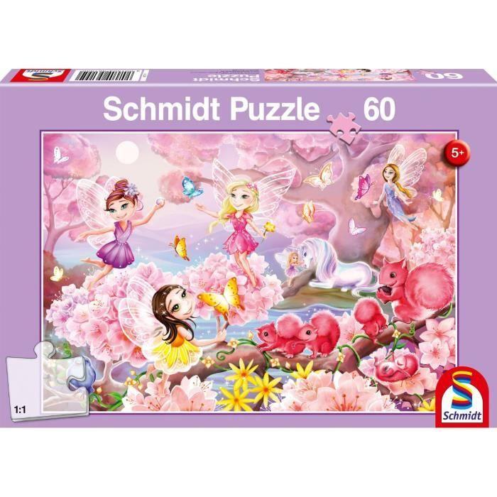 Puzzle Enfant - SCHMIDT SPIELE - Danse Des Fées - 60 Pièces - Fantastique