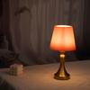 LED Retro Ironwork Golden Desktop Lamp With USB Plug  Three Color Stepless Dimming Bedside Touch Creative Bedroom Lamp
