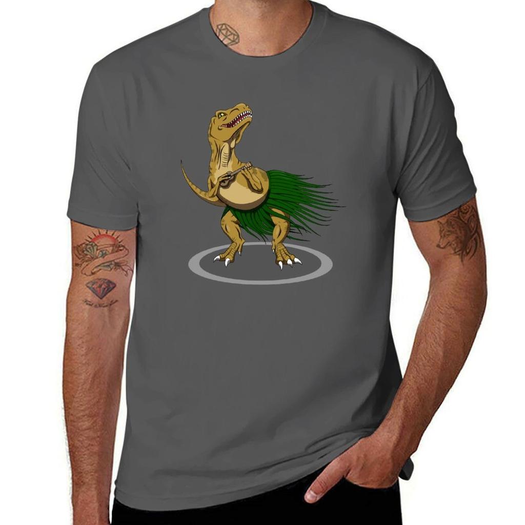 Trex Ukulele Tshirt Thanksgiving Casual Tee