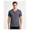 Men's Plus Size Henley Shirt (Up To 8XL) - 95% Cotton Short Sleeve Casual T-Shirt with Button Placket - Big and Tall Summer Top