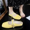 2025 Baotou Lace Slippers Summer Women's Outer Wear Single Shoes New French Flat Bottom Gentle Outer Wear Mary Jane Shoes