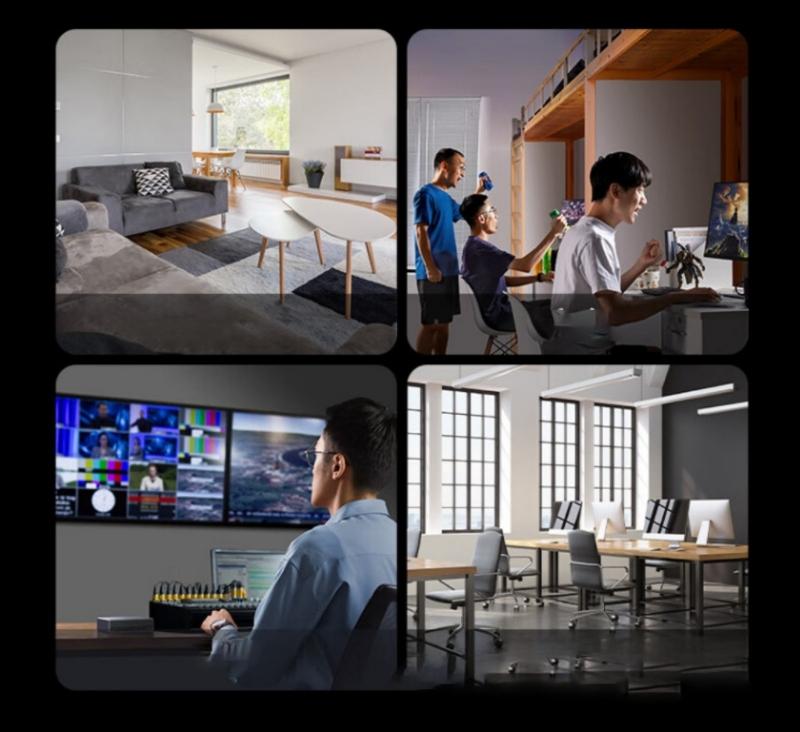 1 to 2 RJ45 Ethernet Splitter Converter with USB Power Cord for Gigabit Networking Expansion Multiple Device Connection