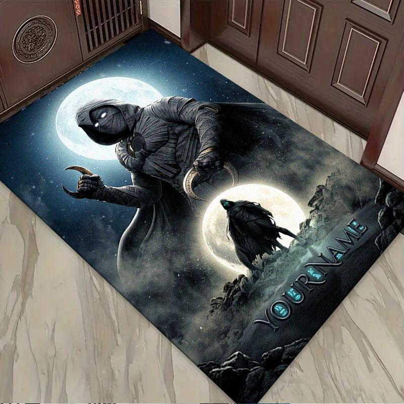Name Custom Moonknight Carpet Rug for Living Room Bedroom Home Sofa Decoration,Kids Play Non-slip Floor Mat