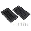 2pcs Black RV Air Vent Louver Vent Cover Outlet Grille Louver RV Ventilation Outlet  Office Use