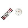 Seasonal Winter Table Runner And Modern Wall Clock Combination for Festive Home Office Decor with
