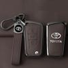 Leather Car Key Case Fob Cover Protector for Auris Corolla Reiz Avensis Verso Yaris Aygo Rav4 Hilux Yaris Scion TCIM 2017