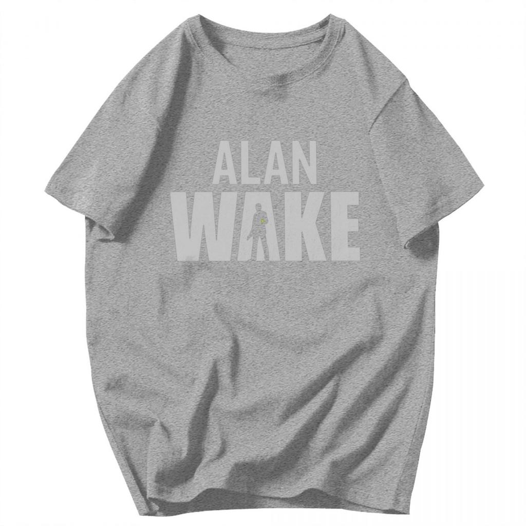 Men T Shirt Alan Wake Game Unique Y2K Graphic Customized Unisex Clothing T Shirts
