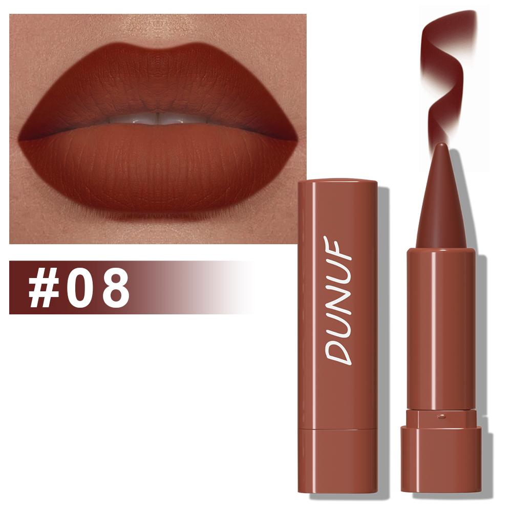 Gradient Lip Liner Pen with Matte Velvet Finish Smooth Application Lipstick for Defined and Elegant Lips