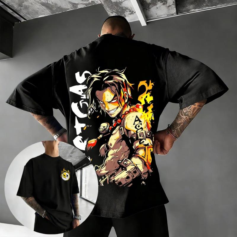 

Футболка с принтом Аниме One Piece для мужчин и женщин, хлопковая, с коротким рукавом, летние топы, оверсайз, уличная одежда, повседневные футболки с графикой, 2026, новый Y2k S