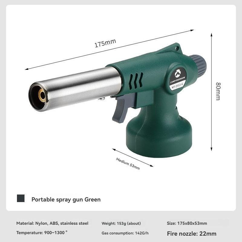 CAMPINGMOON MT-2913 Campsite Charcoal Outdoor Barbecue Baking Invertable Igniter Handheld Cartridge Flamethrower