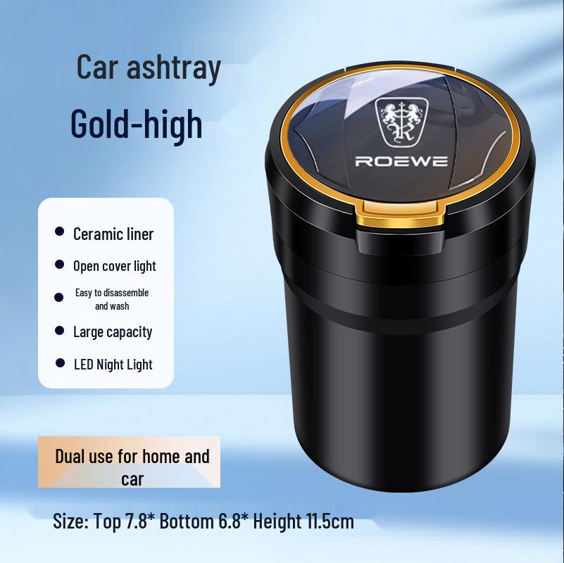 Roewe Car Ashtray with Ceramic Liner for i5, D7, Ei5, i6, RX5, RX3, RX8, iMA, X8