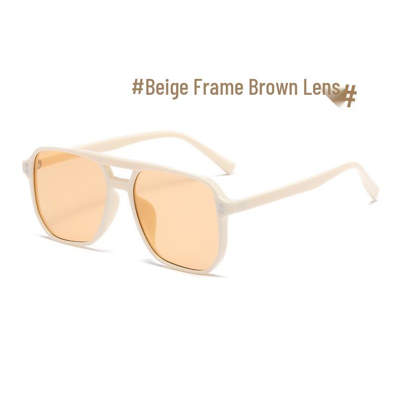 Trendy Retro Double Bridge UV Protection Sunglasses for Men & Women