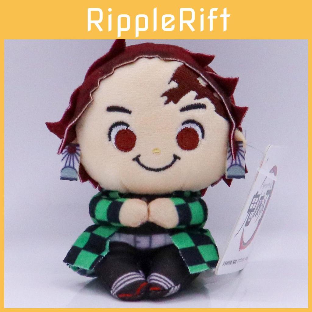 Entzückende 4-Zoll Demon Slayer Tanjiro Zenitsu Nezuko Plüschpuppe mit weicher PP-Baumwolle