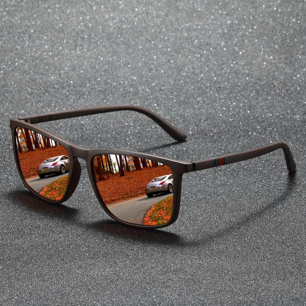 Square UV400 Sunglasses Anti Glare Sun Shades For Summer Vacation Travel Driving Fishing Outdoor Activities