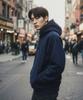 Fleece-Lined Basic Hoodie 4 Colors_Bfch00 (B Type)