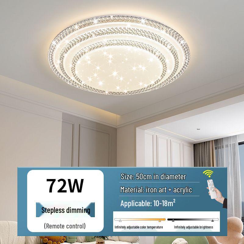 Ultra-bright Modern LED Crystal Ceiling Light for Bedroom and Living Room