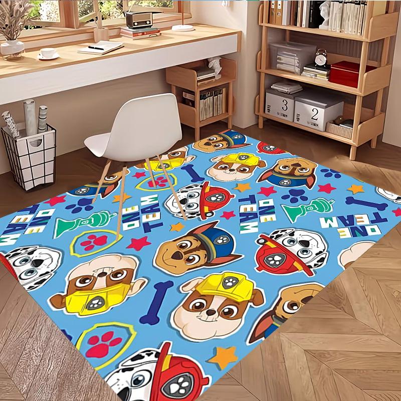PAW Patrol Print Rug, Washable Floor Carpet, For Entryway Dorm Laundry Room Office Study, Home Decor Birthday Christmas Gift