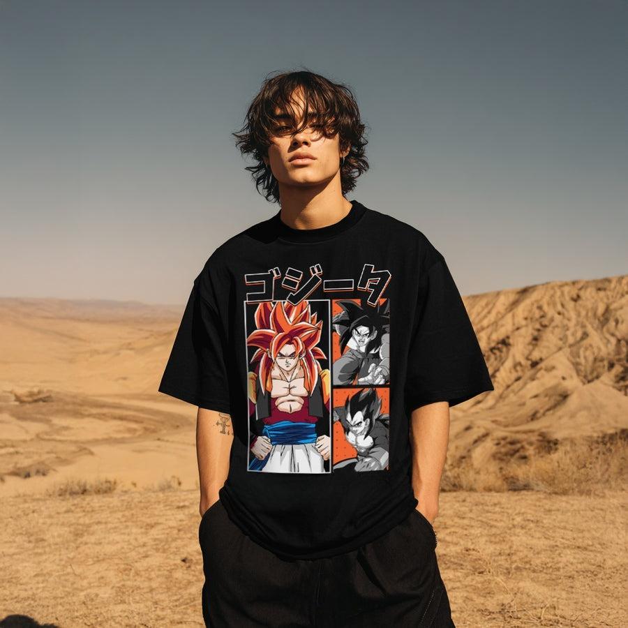 

Dragon Ball GT Gogeta Super Saiyan 4 Anime Graphic T Shirt Manga Streetwear Cotton Oversized Tee for Fans S разноцветный