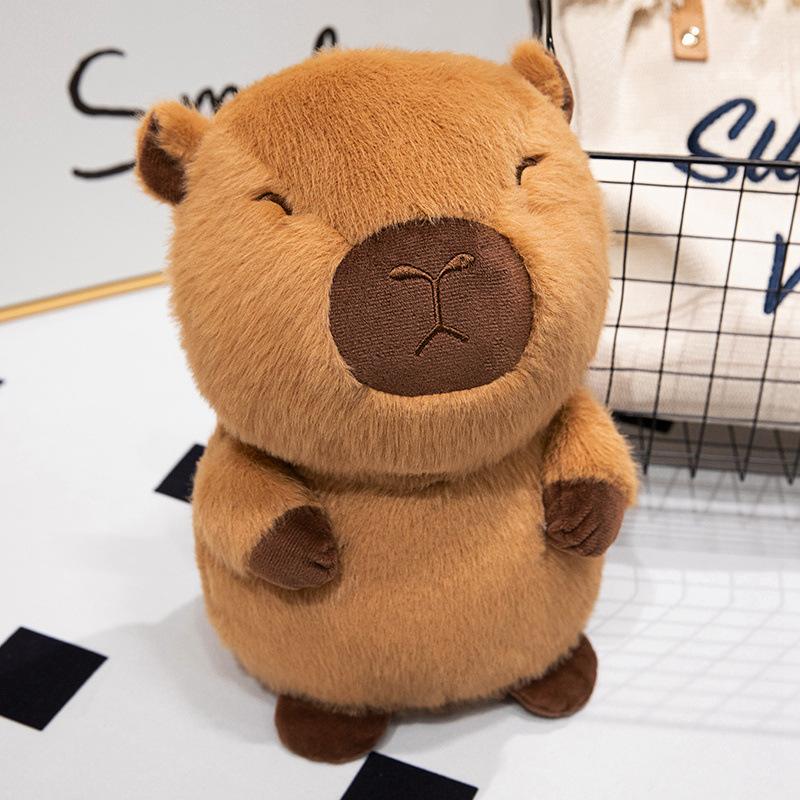 Cute Kapibala Flower Capybara Doll Plush Toy Guinea Pig Doll Doll Giving Birthday Gift To Girlfriend