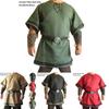 Costume Vichingo Normanno Medievale Maglietta a Maniche Corte per Feste di Halloween