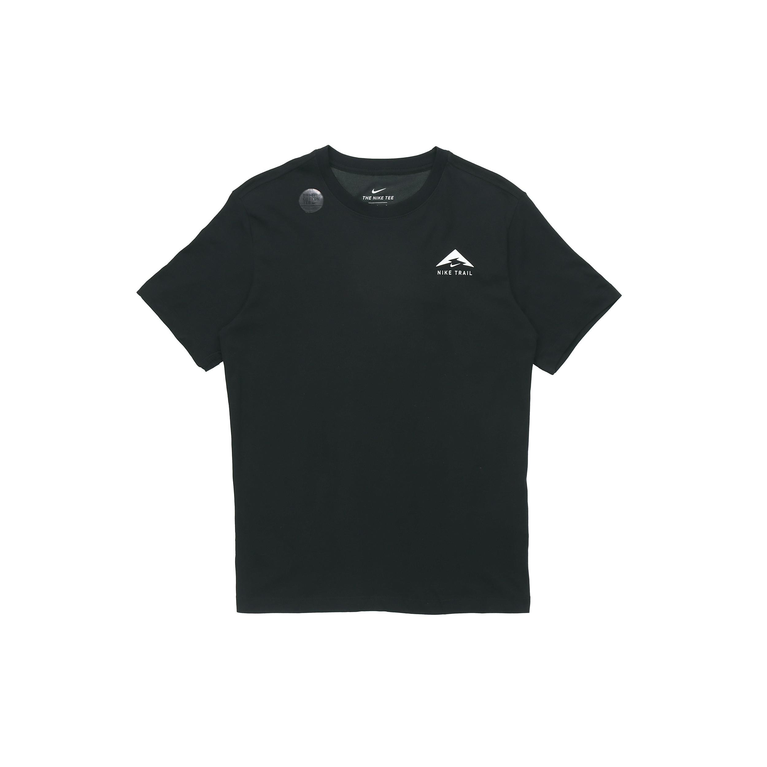 Nike Trail Printing Athleisure Casual Sports Short Sleeve Black Men s CT5811-010 M