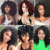 Synthetic Loose Wave Crochet Hair 12 Inch French Loose Curled Body Wave Woven Hair Water Wave Women's Wig Monochrome Mixed Color