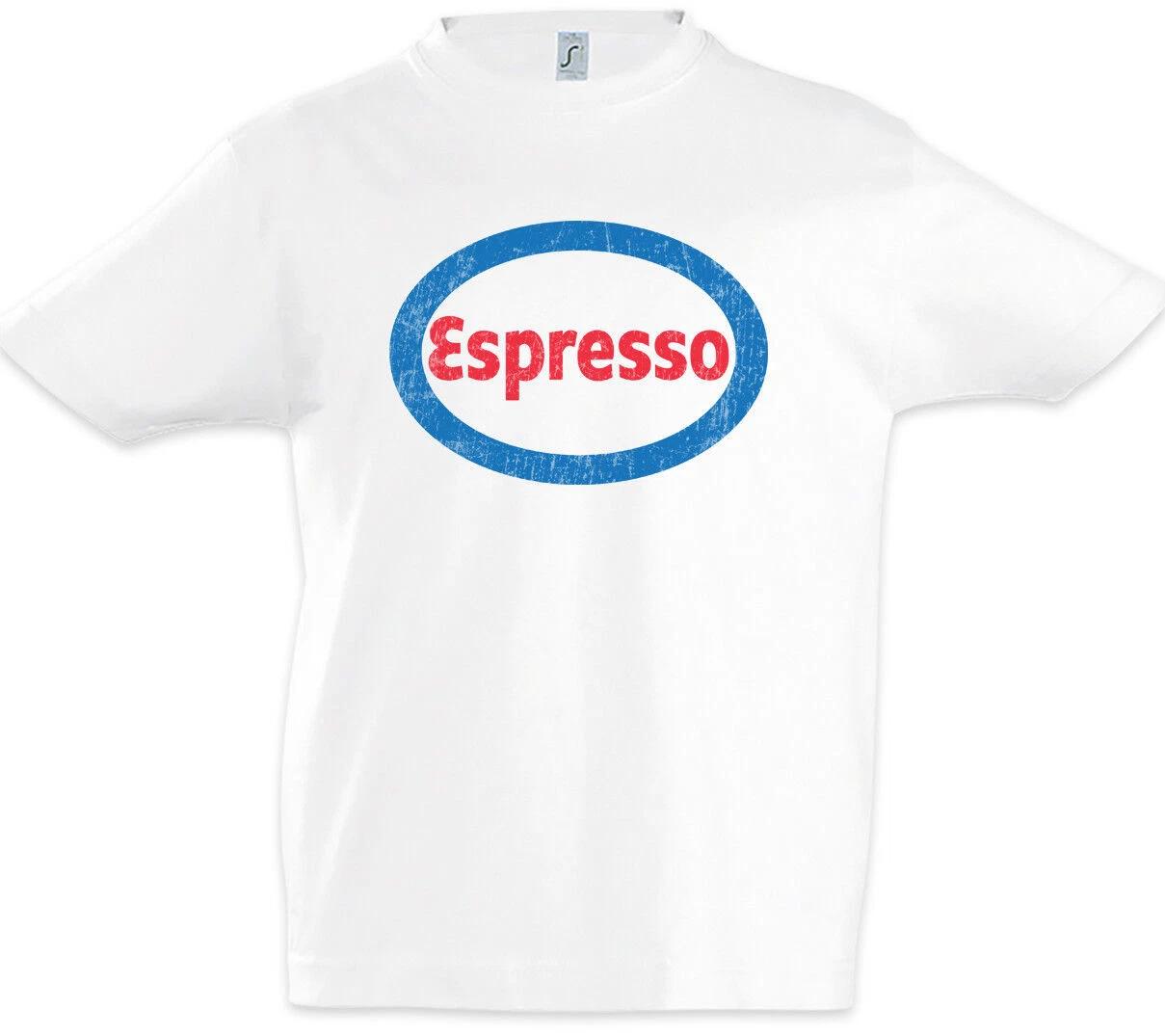 Espresso Kids Boys T-Shirt Esso Fun Coffee Caffeine Caffeine Gas Station- 120