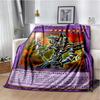 Dark Magician Cartoon Anime Throws Blanket Kids Super Soft Cute Blankt for Travel Couch Picnic Bed Flannel Blanket Birthday Gift
