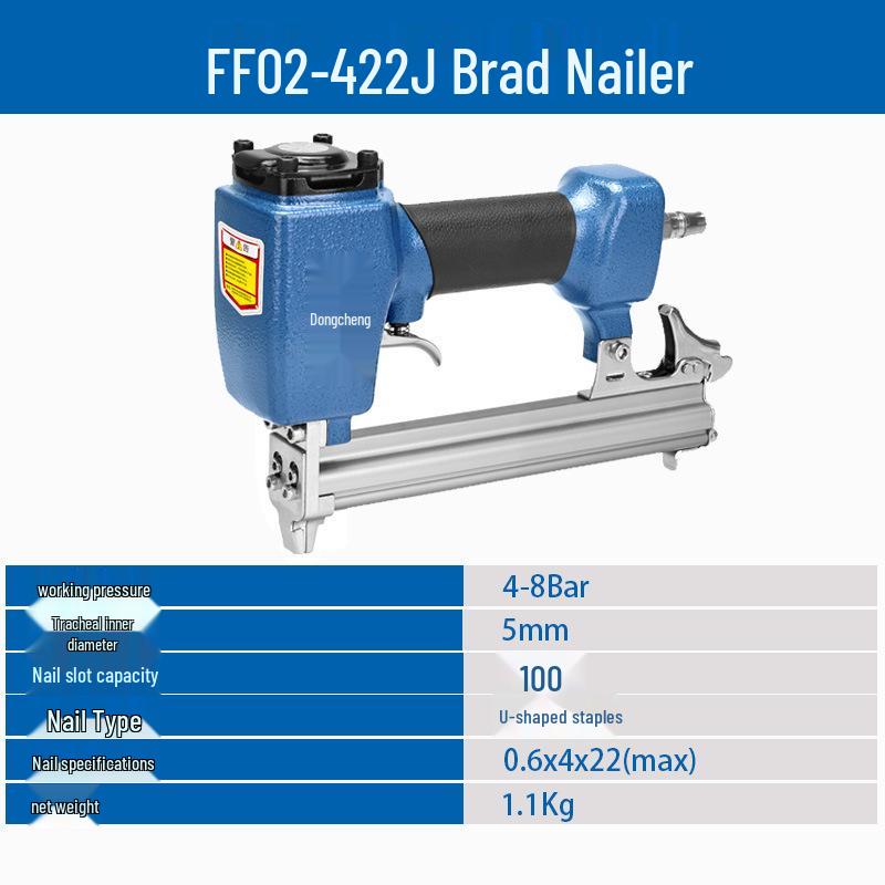 אקדח סיכות FF02/05-422J עם סיכות בצורת U - ללא תקיעות