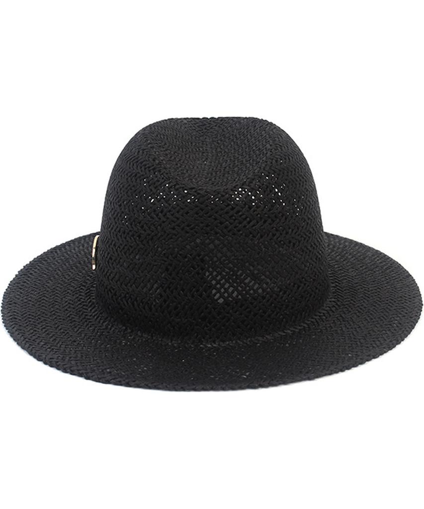 Yunibeosyeolkemiseuteuli Swing Basic Black Simple Fedora Summer Fedora