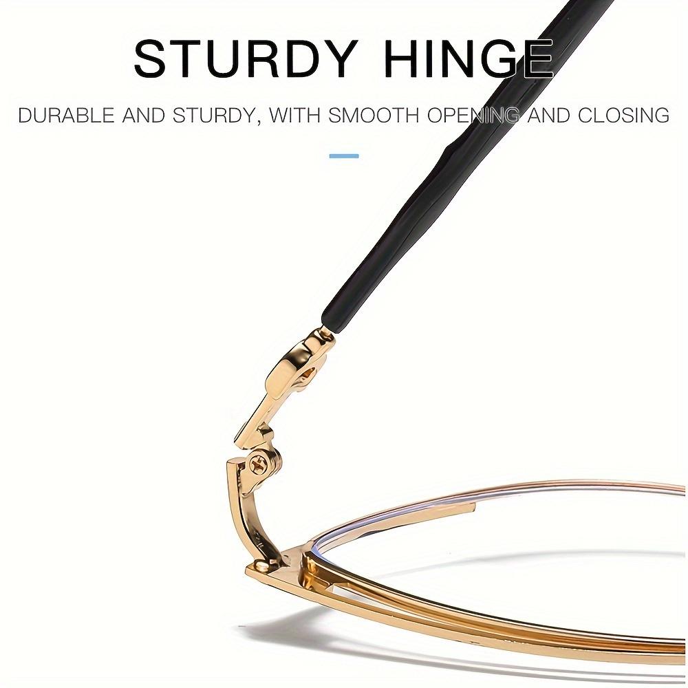 fashionable anti blue light glasses unisex color shift metal cat eye frame trendy vision care eyewear for women men