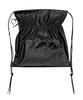 Damp Glossy String Backpack Black