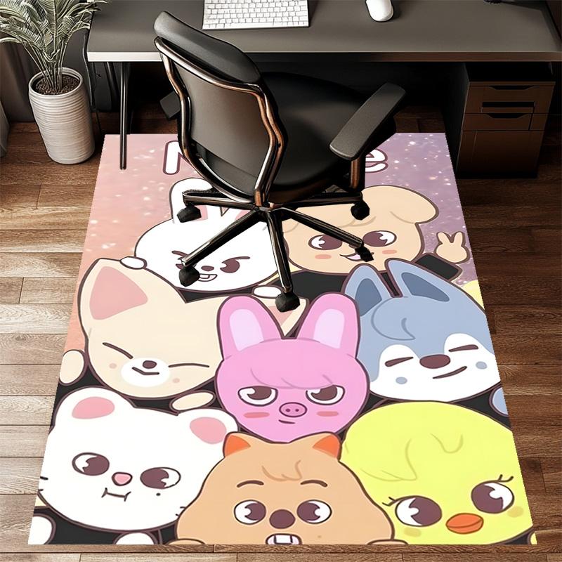Custom Kpop Team Mat Personalized Name, Polyester Washable Indoor Entryway Rug, Gift for Christmas, Easter, Thanksgiving Day