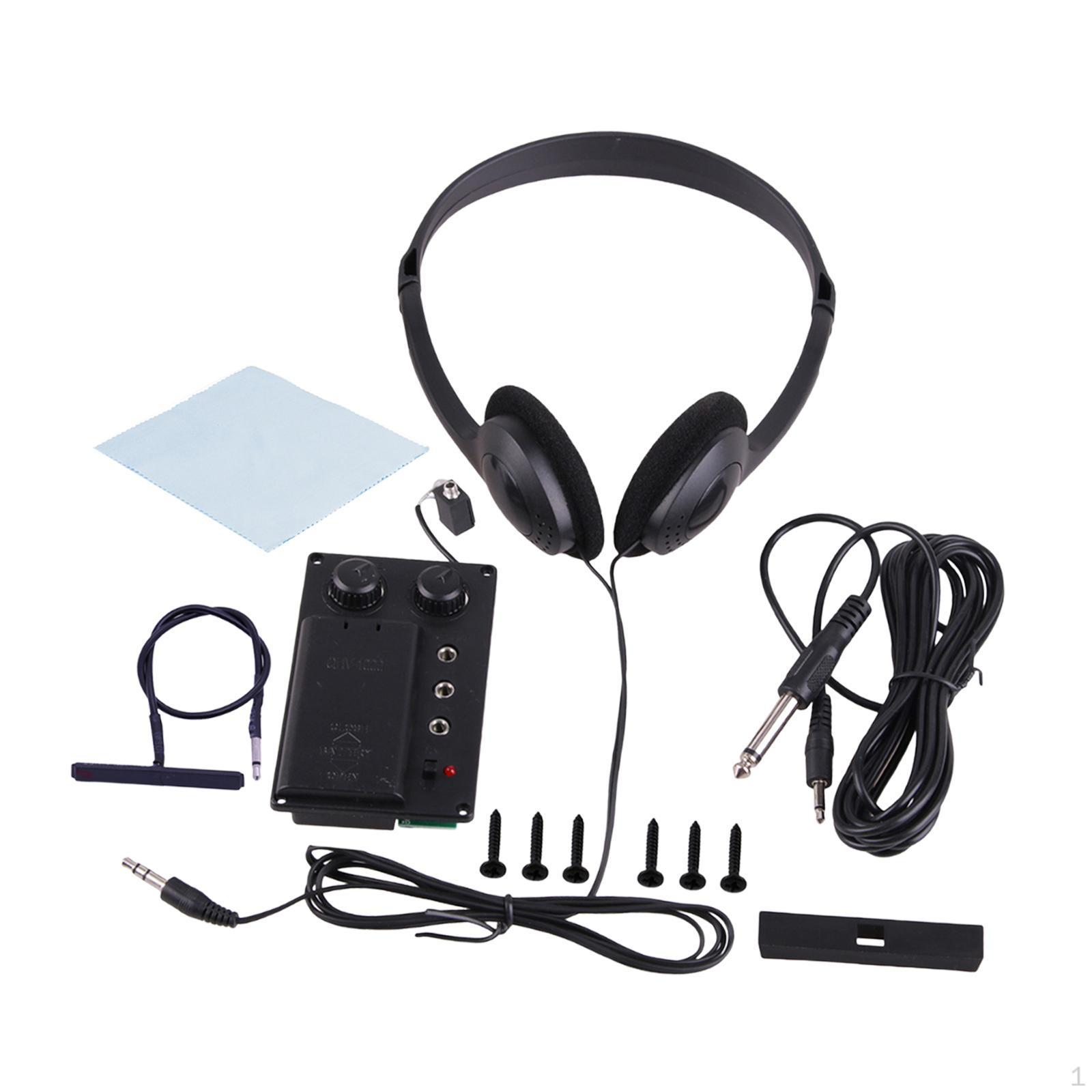 

Звукосниматель для скрипки Аксессуары для музыкальных инструментов Бесшумный Легко установить Хороший звук с отверстием для штекера Кабель