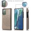 Подходит для Samsung Galaxy Note 8 9 10 Plus Note 20 Ultra Чехол с держателем для карт, Цветочный, Магнитные кнопки, Защитный кошелек