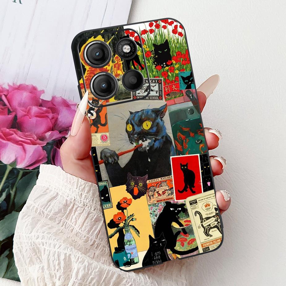 For Motorola Moto G15 Case Stylish Painted Cover Shockproof Soft TPU Phone Case For Motorola G15 G 15 MotoG15 Fundas 6.72'' Capa