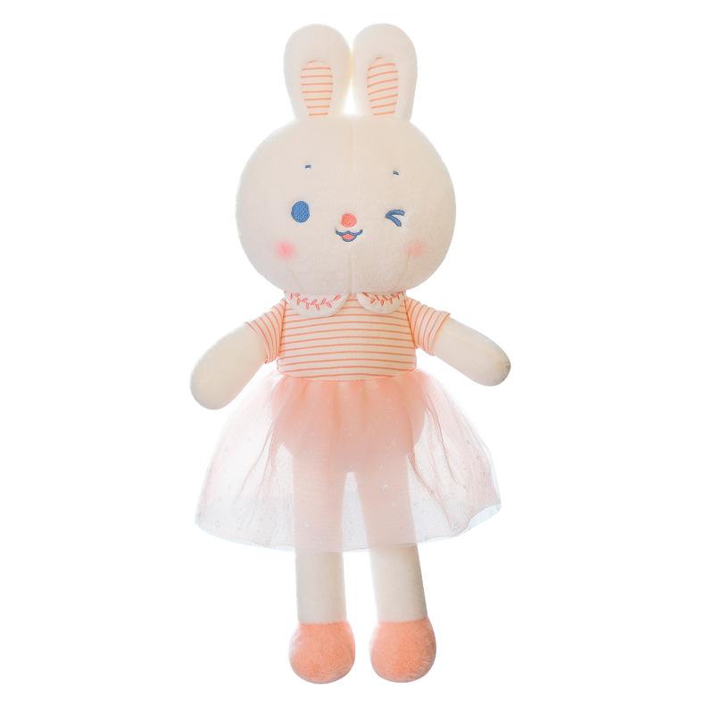 New Creative Sweet Rabbit Plush Toy Skirt Rabbit Doll Throw Pillow Children's Doll Soothing Rag Doll