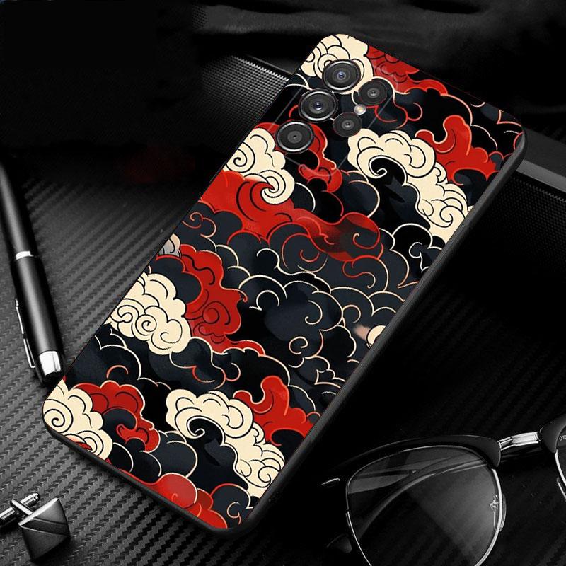 

Phone Case For Samsung Galaxy S26 S25 S24 S23 S22 Ultra S23 S22 S25 Plus S24 FE S26Edge Japanese cloud Wave pattern S22Plus 5G