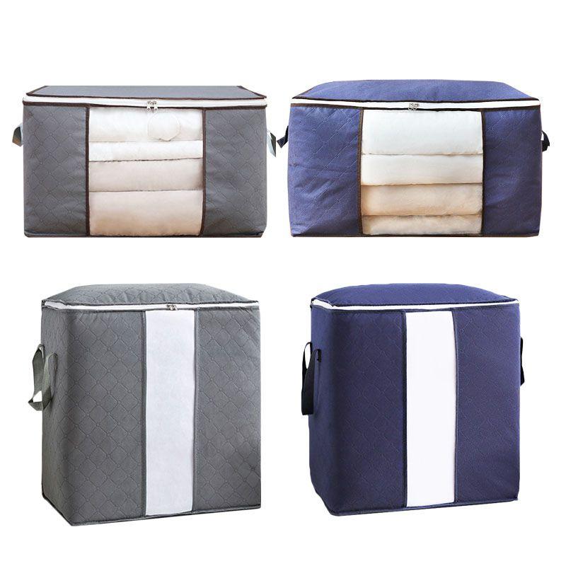 Spacious Underbed Clothes Storage Bag With Sturdy Zipper For Quilts And Blankets