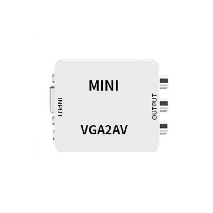 3RCA To VGA Converter with 3.5mm Port 3RCA To VGA Video Converter For PC HDTV Computer to HDTV 3RCA TO VGA Projector