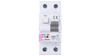 Differential Circuit Breaker 2P 16A C 0.03A Type AC KZS-2M 002173124