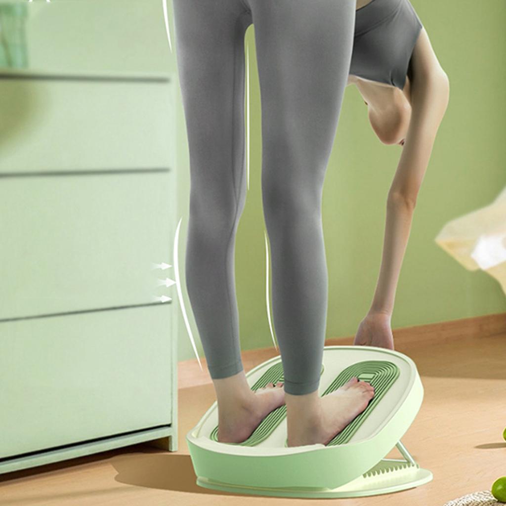 Calf Stretcher Slant Board PP Calf Stretching Foot Inversion Slant Incline Board for Indoor Fitness Green 15 Gear
