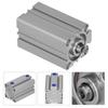 Thin Air Cylinder Aluminum Dual Acting Bearing Guide Pneumatic Accessories PT18 Bore 32mmSDA32X75