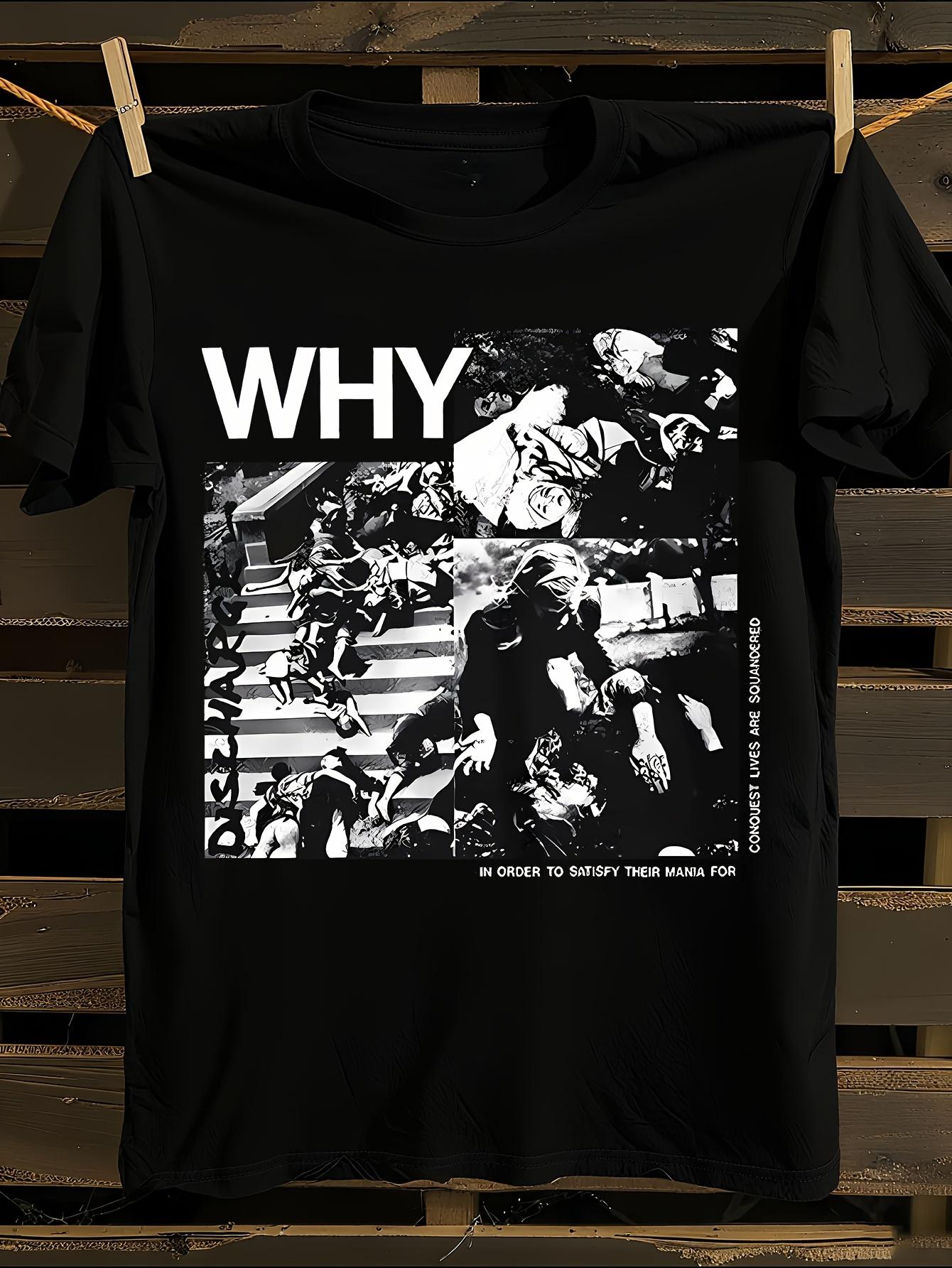 Discharge WHY A New Official  s Punk Oi T-shirt L