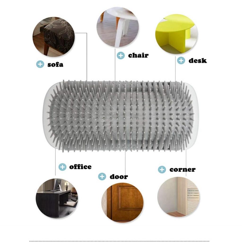 Cat Brush Comb Cat Toy with Catnip Cat Wall Brush Corner Cat Scratcher Massage Self Groomer Comb Pet Brush Corner Cat Scrubber