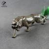 Antique Heavy BIG TIGER Figurine Miniature Desktop Ornament Retro Metal Lucky Beast Statue Home Decoration Craft Accessories